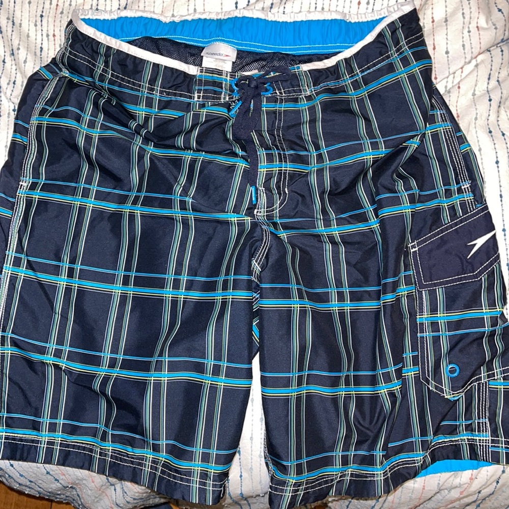 Speedo Swim Trunks, lined, Large